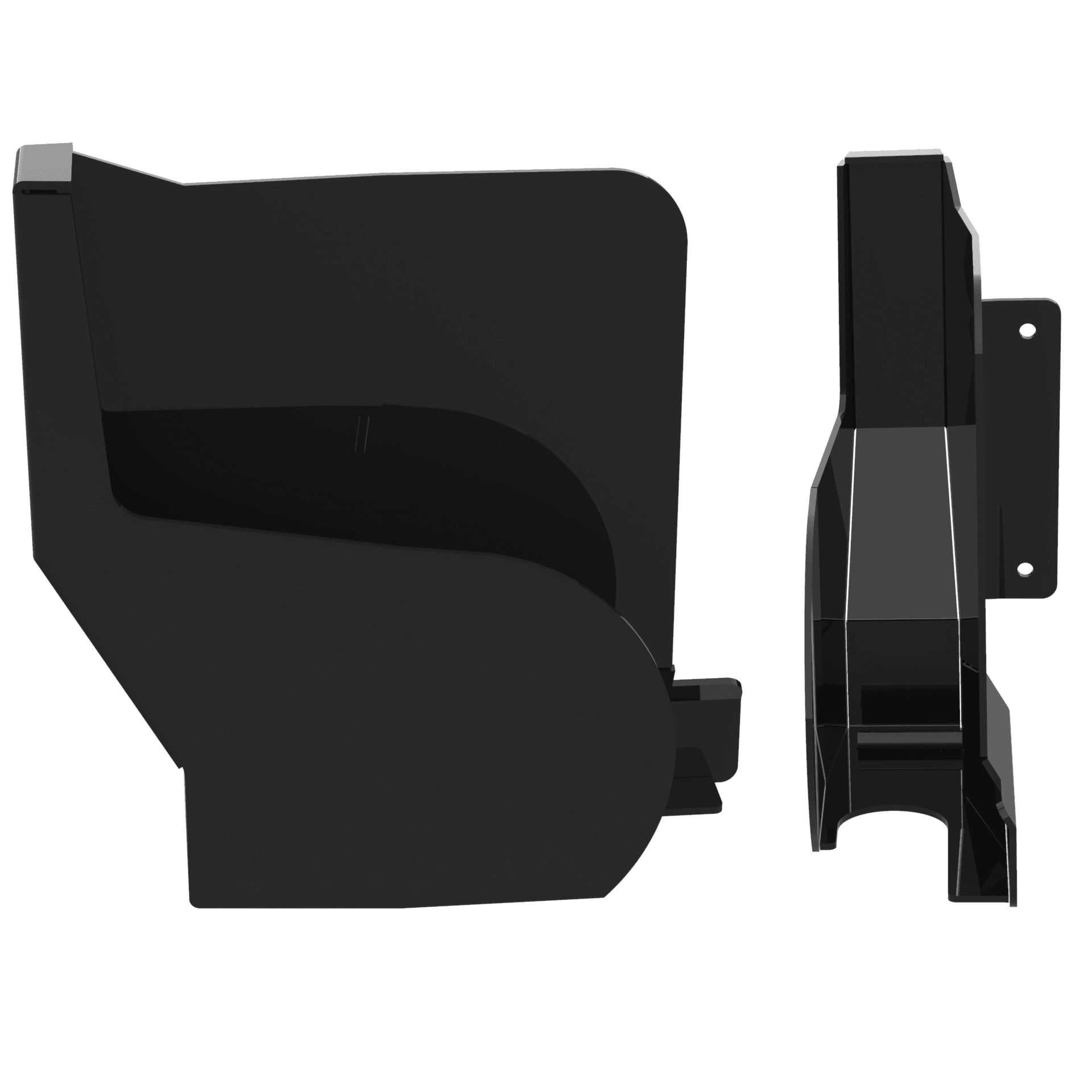 WEI-TRG trigger guard shown from front and side