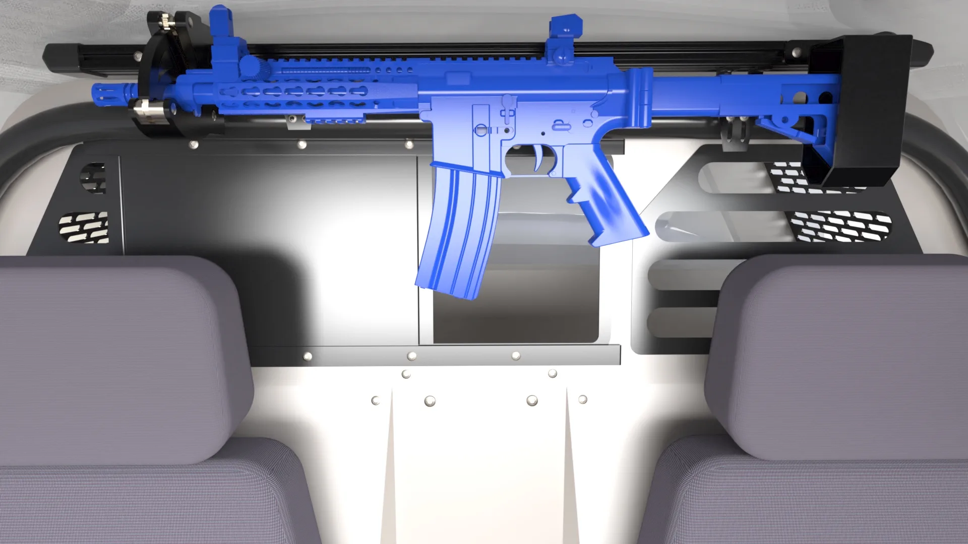 Horizontal Handcuff-Lock Weapon Mount product hero